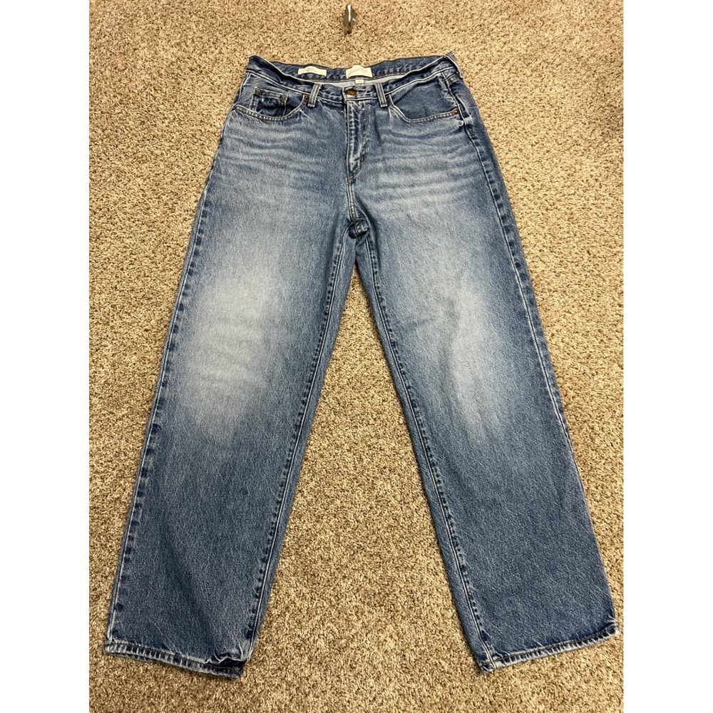 Universal Thread 90s Baggy Jeans Blue High Rise Wide Leg Denim Size 10R